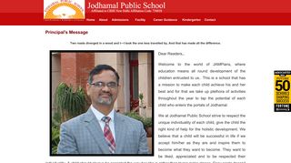 
                            6. Principal's Message - Jodhamal Public School