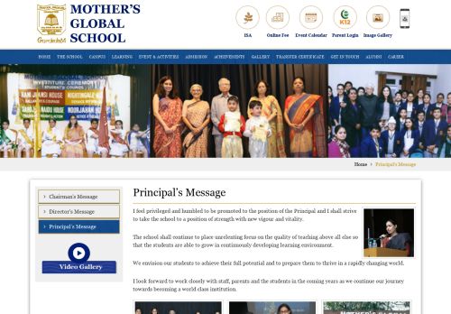 
                            13. Principal's Message - Mothers Global Public School