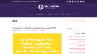 
                            2. Principals' Test Online Application System (PTOAS) - Principals' Test
