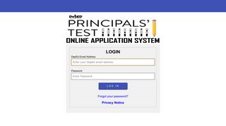 
                            1. Principals' Test Online Application System