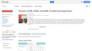 
                            7. Principles of HTML, XHTML, and DHTML: The Web Technologies Series