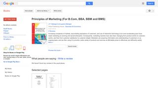
                            9. Principles of Marketing (For B.Com, BBA, BBM and BMS)