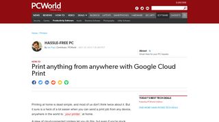 
                            10. Print anything from anywhere with Google Cloud Print | PCWorld