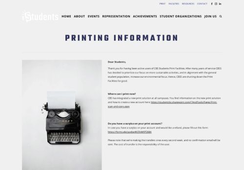 
                            11. PRINT — CBS Students