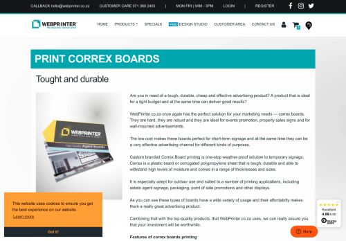 
                            11. Print Custom Correx Boards Online | Tough and Durable ... - Webprinter