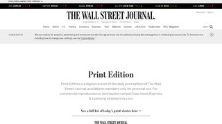 
                            4. Print Edition - Wall Street Journal