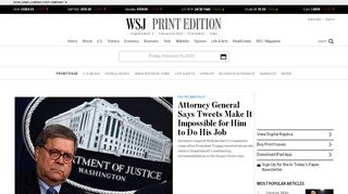 
                            5. Print Edition - WSJ.com - Wall Street Journal