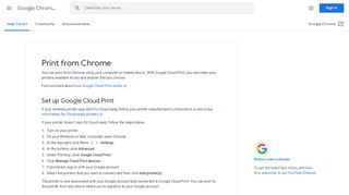 
                            2. Print from Chrome - Computer - Google Chrome Help