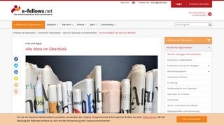 
                            7. Print und digital: Alle Abos im Überblick | e-fellows.net