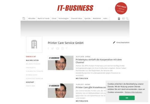 
                            6. Printer Care Service GmbH in Velten | Übersicht - IT-Business