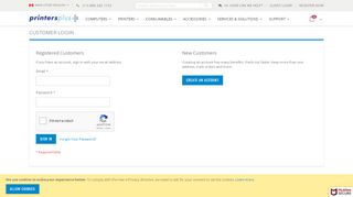 
                            10. PrintersPlus - Customer Login