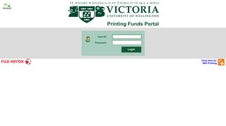 
                            7. Printing Funds Portal - Web Login