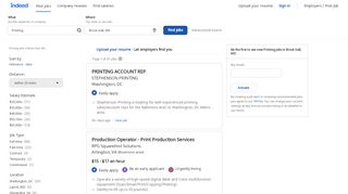 
                            11. Printing Jobs, Employment in Brock Hall, MD | Indeed.com