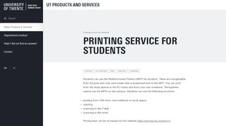 
                            6. Printing service for students