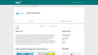 
                            12. printmate GmbH als Arbeitgeber | XING Unternehmen