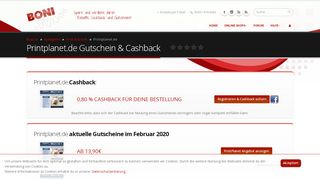 
                            13. Printplanet.de - Cashback & Gutscheine jetzt sichern | Boni.tv