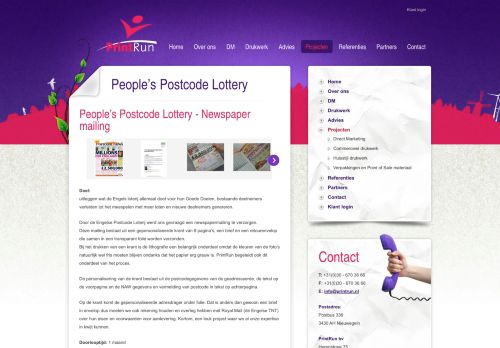 
                            13. PrintRun: People's Postcode Lottery