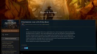 
                            7. Priorisieren von LOl (Fritz.Box) - EUW boards - League of Legends