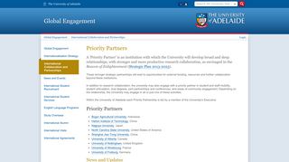 
                            10. Priority Partners | Global Engagement - University of Adelaide
