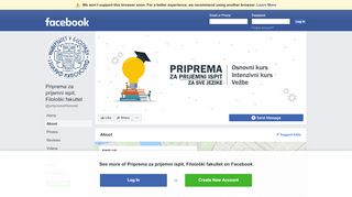 
                            13. Priprema za prijemni ispit, Filološki fakultet - About | Facebook