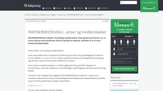 
                            5. Priser og medlemskaber | PARTNERMEDNIVEAU