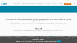 
                            10. Priser - QBIS – Tidrapportering & projekthantering online