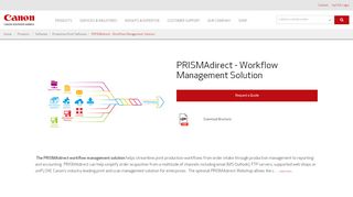 
                            7. PRISMAdirect - Workflow Management Solution - Canon Solutions ...