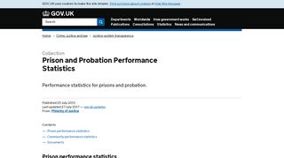 
                            11. Prison and Probation Performance Statistics - GOV.UK