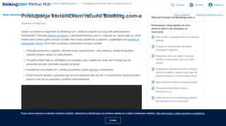 
                            3. Pristupanje korisničkom računu Booking.com-a – Podrška za partnere ...