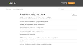 
                            12. Pritle acquired by BinckBank – Binck Forward