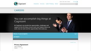 
                            7. Privacy Agreement - Sign in to Cognizant