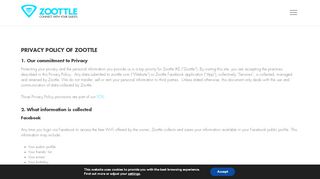 
                            4. Privacy and Terms of service - Zoottle