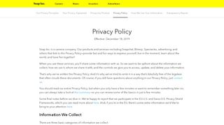 
                            13. Privacy Center – Snap Inc.