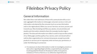 
                            3. Privacy - DBinbox