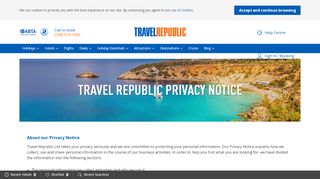 
                            10. Privacy Notice - Travel Republic