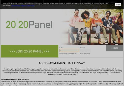 
                            12. Privacy Policy - 20|20 Panel