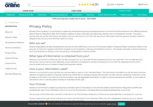 
                            7. Privacy Policy | Alliance Online