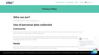 
                            5. Privacy Policy - Clac des Doigts