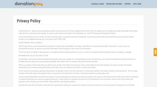
                            5. Privacy Policy | DonationPay