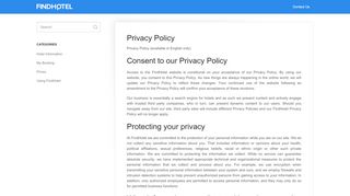
                            13. Privacy Policy - FindHotel Support