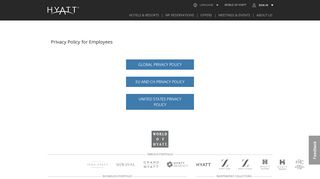 
                            8. Privacy Policy for Employees | Hyatt Hotels & Resorts