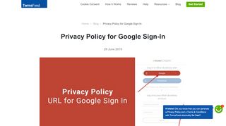 
                            8. Privacy Policy for Google Sign-In - TermsFeed