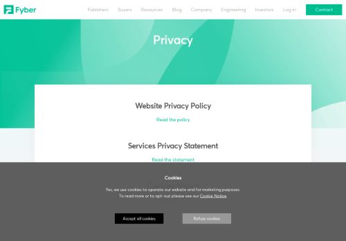 
                            7. Privacy Policy - Fyber