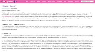 
                            4. privacy policy | Games for Girls, Girl Games, Play Girls Games Online!