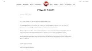 
                            10. Privacy Policy – GB Wear - Gracie Barra Wear