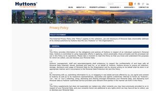 
                            7. Privacy Policy - Huttons Asia Pte Ltd