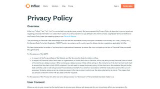 
                            7. Privacy Policy - Influx