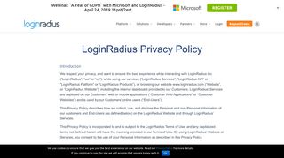 
                            10. Privacy Policy | LoginRadius