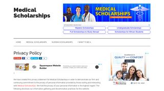 
                            4. Privacy Policy - Medical Scholarships