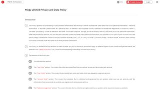 
                            6. Privacy Policy - MEGA